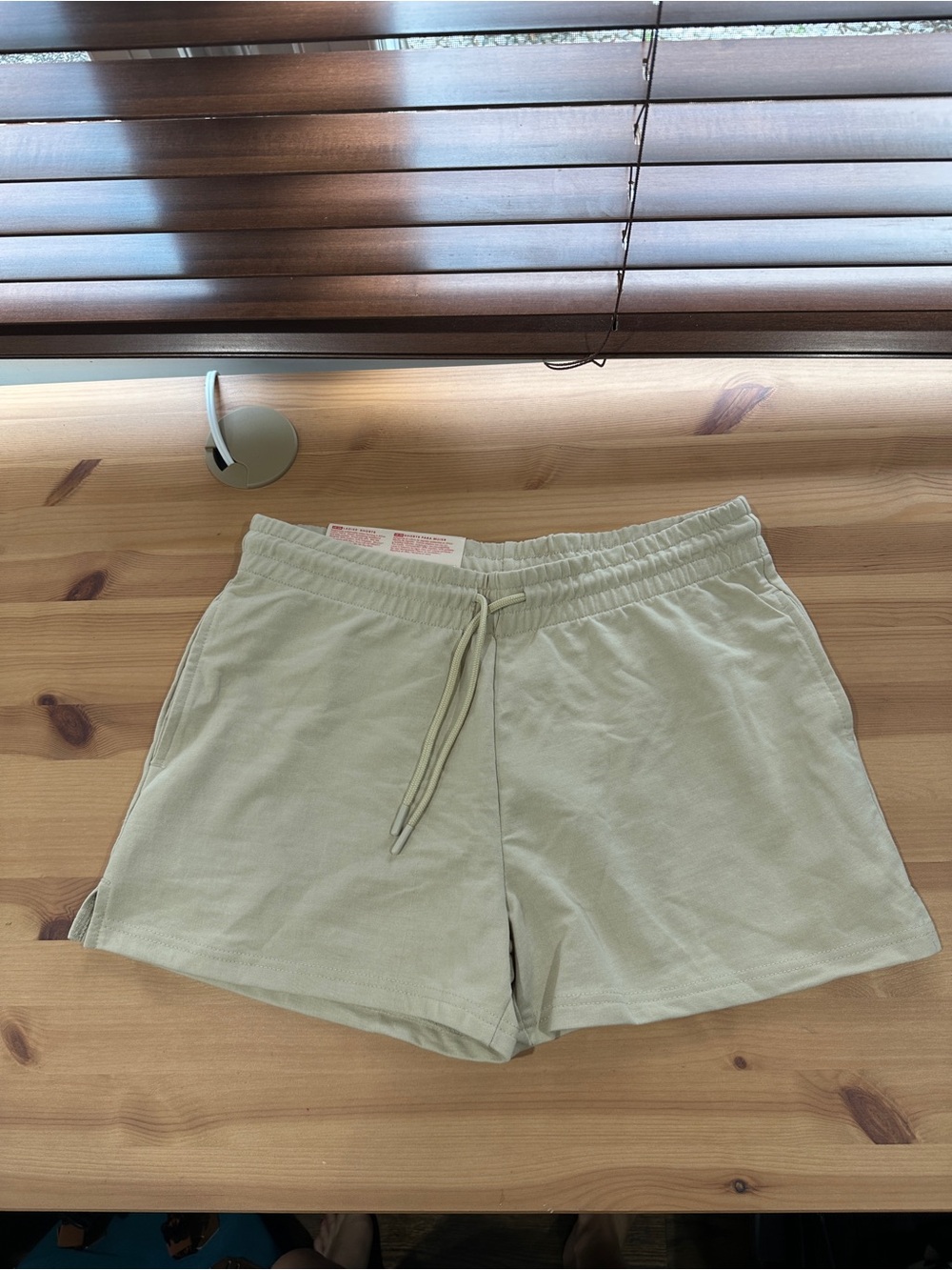 Beige soft shorts new with tags